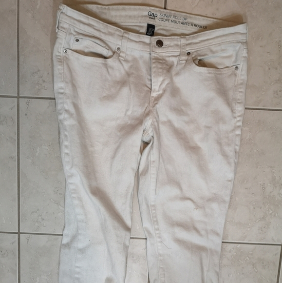 00s vintage gap white Classic 5 pocket slim jeans - Picture 1 of 4